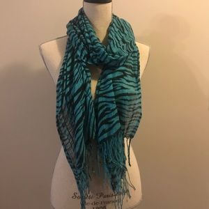 Zebra print scarf